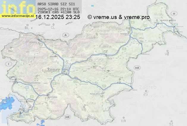 Radarska karta padavin