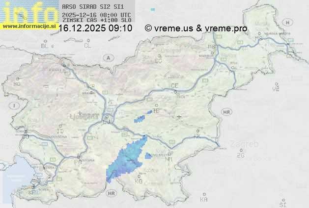 Radarska karta padavin