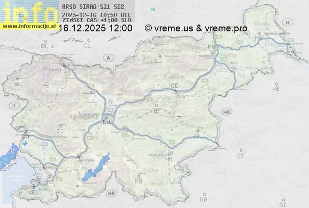 Radarska karta padavin