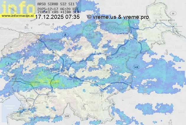 Radarska karta padavin