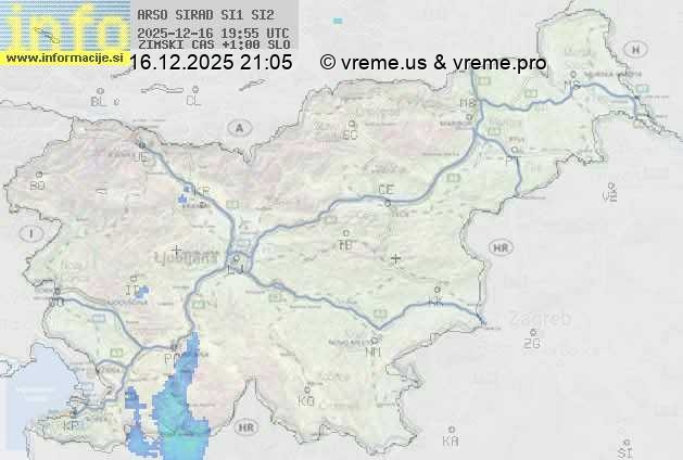 Radarska karta padavin