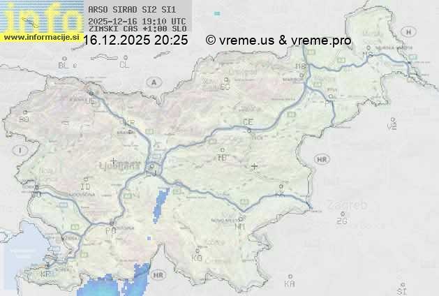 Radarska karta padavin