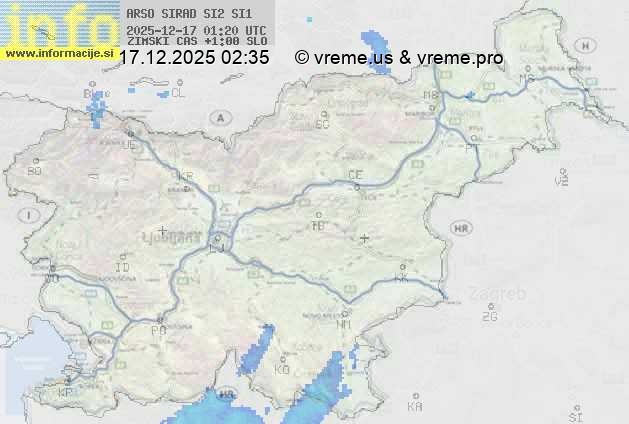 Radarska karta padavin