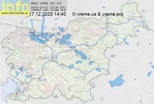 Radarska karta padavin