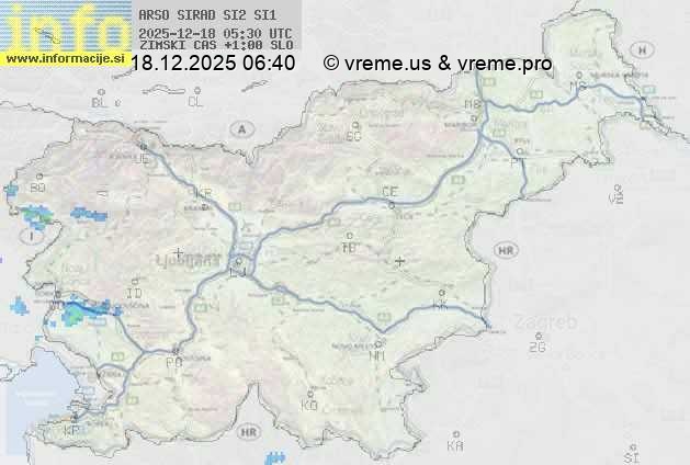 Radarska karta padavin