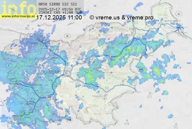 Radarska karta padavin