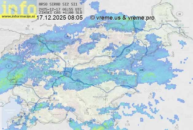 Radarska karta padavin