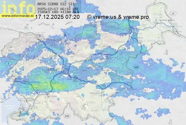 Radarska karta padavin