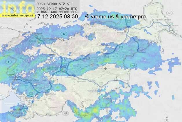 Radarska karta padavin