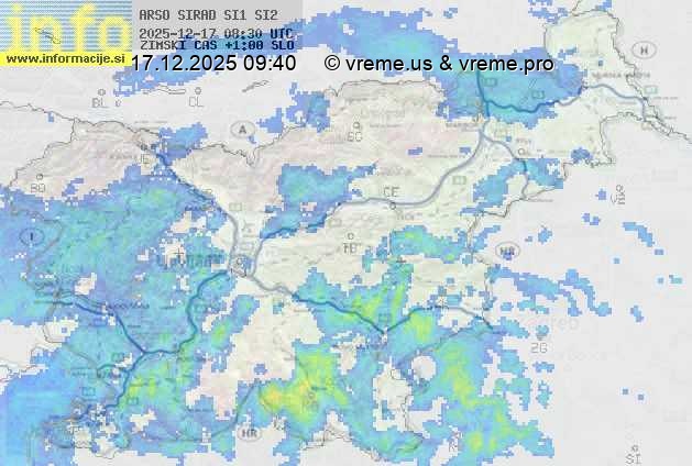 Radarska karta padavin