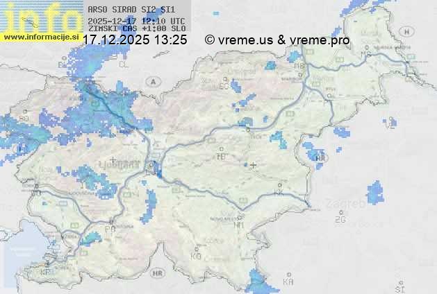 Radarska karta padavin