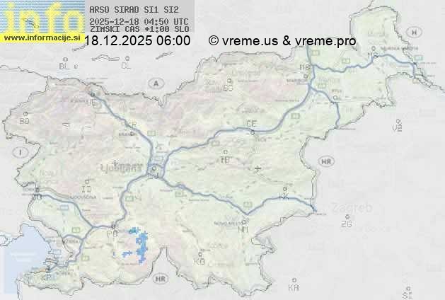 Radarska karta padavin