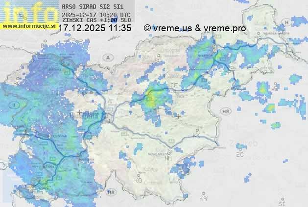 Radarska karta padavin