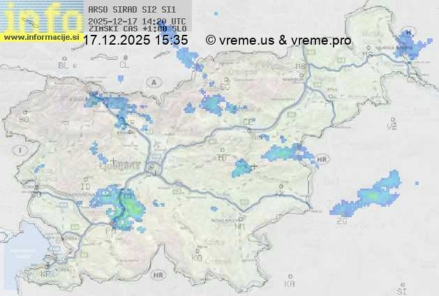 Radarska karta padavin
