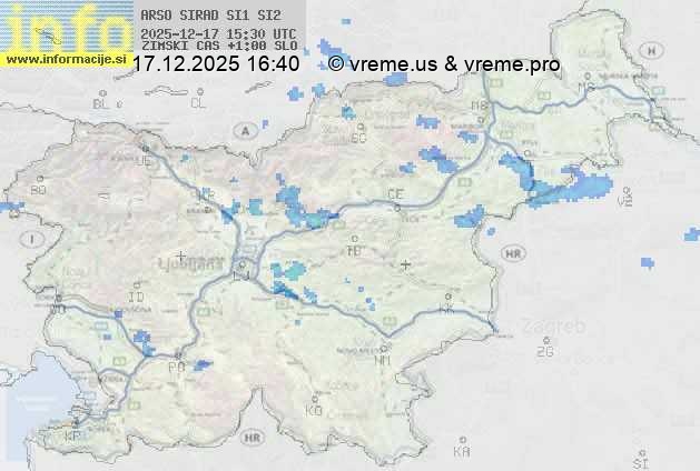 Radarska karta padavin