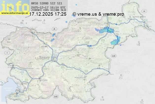 Radarska karta padavin