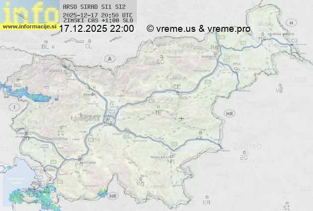 Radarska karta padavin