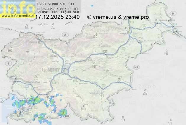 Radarska karta padavin