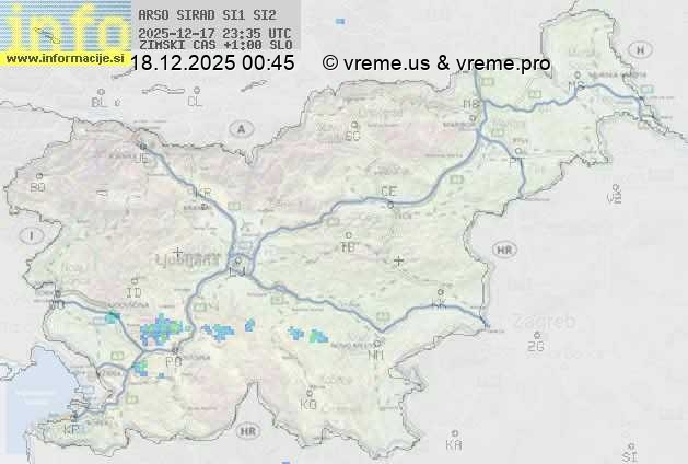 Radarska karta padavin