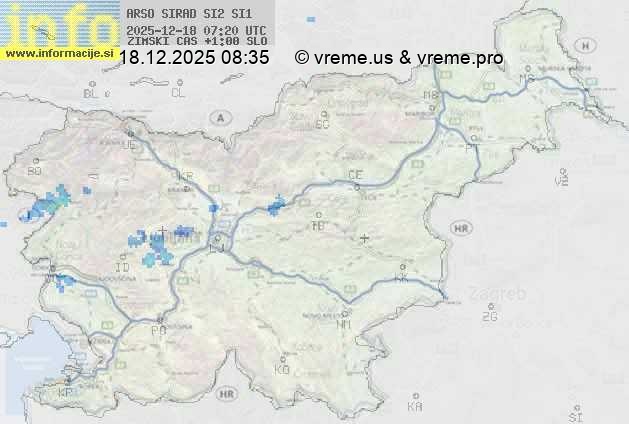 Radarska karta padavin