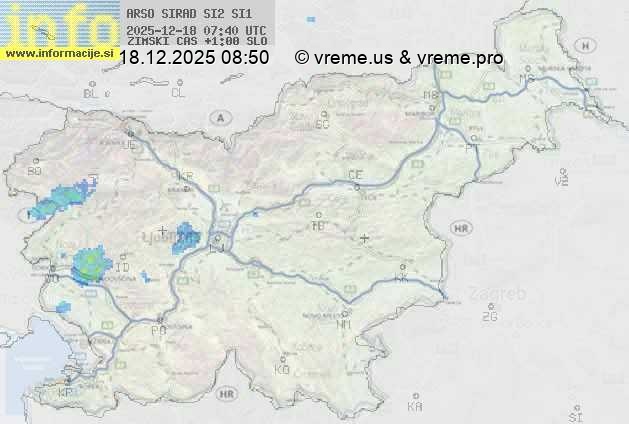 Radarska karta padavin