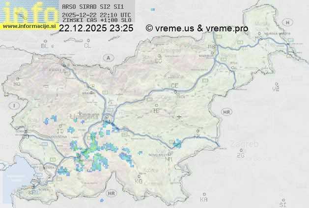 Radarska karta padavin