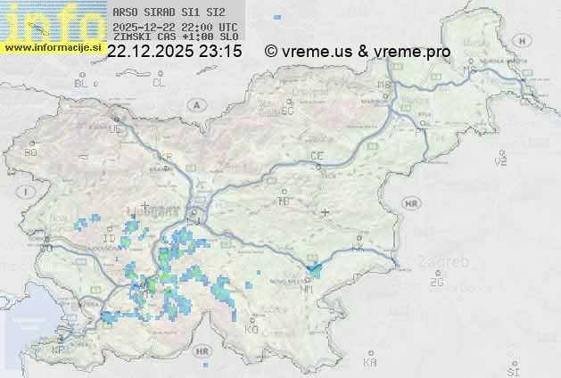 Radarska karta padavin