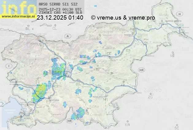 Radarska karta padavin