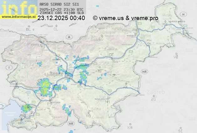 Radarska karta padavin