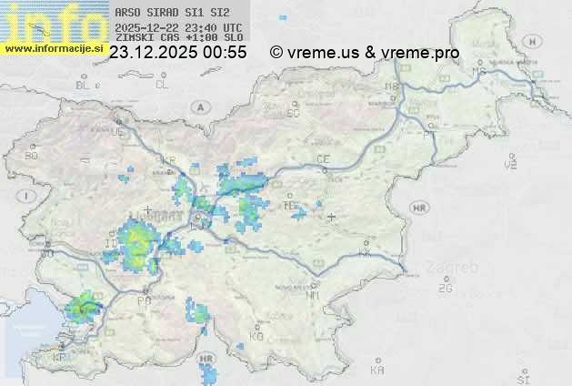 Radarska karta padavin