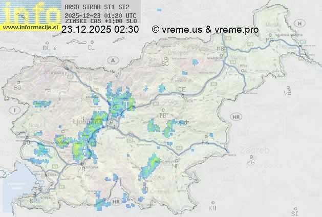 Radarska karta padavin