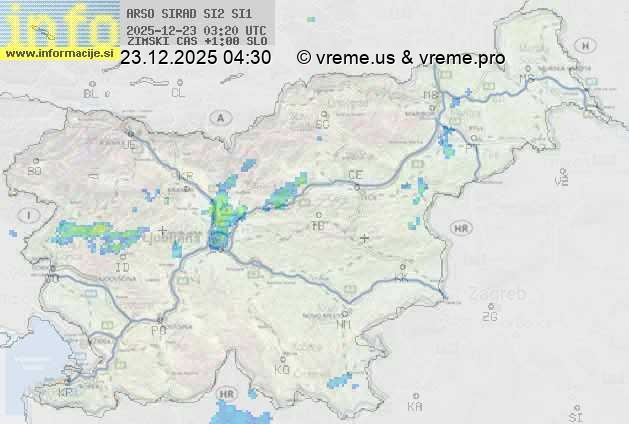 Radarska karta padavin