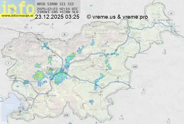 Radarska karta padavin
