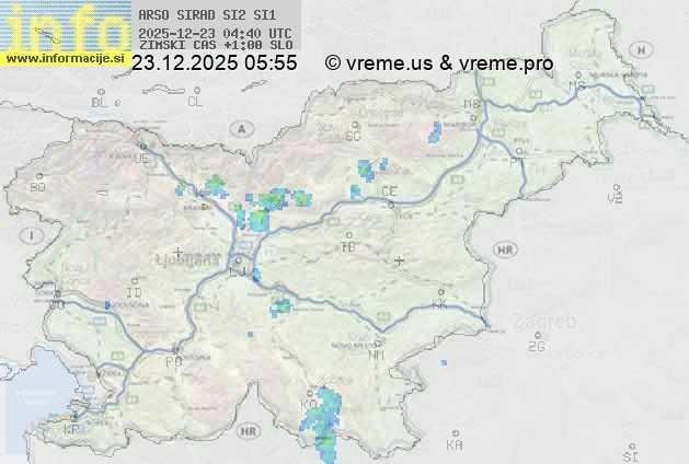 Radarska karta padavin