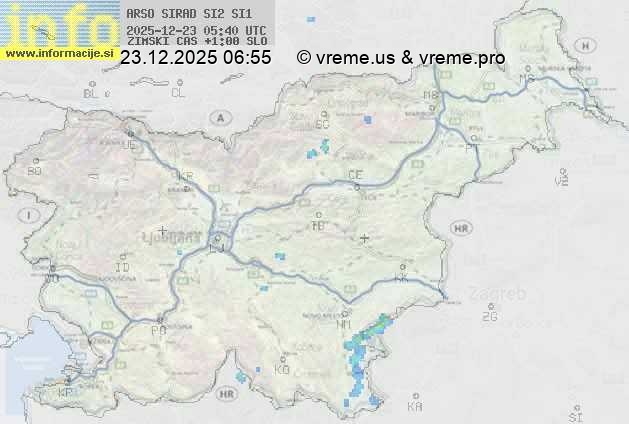 Radarska karta padavin