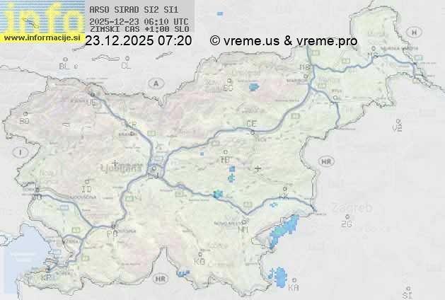 Radarska karta padavin