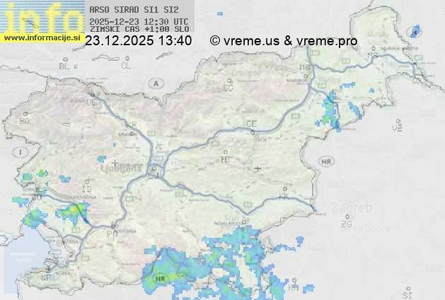 Radarska karta padavin