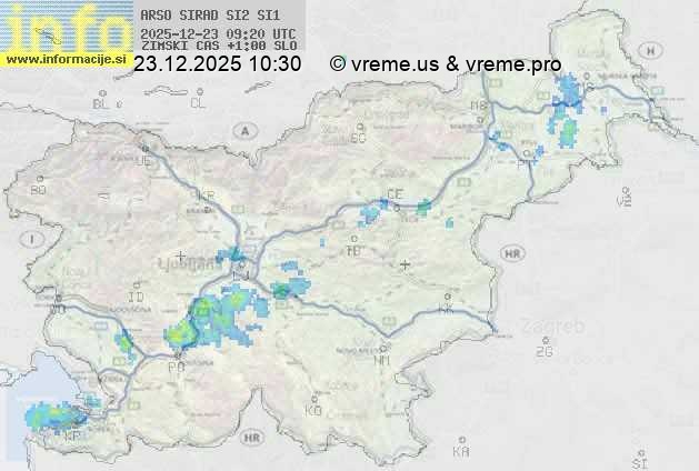 Radarska karta padavin