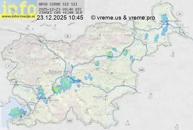 Radarska karta padavin