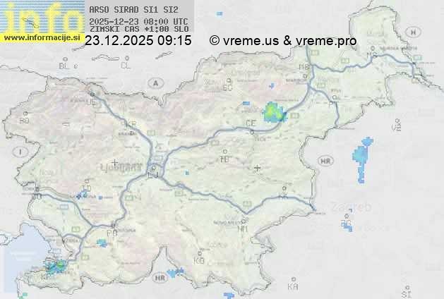 Radarska karta padavin