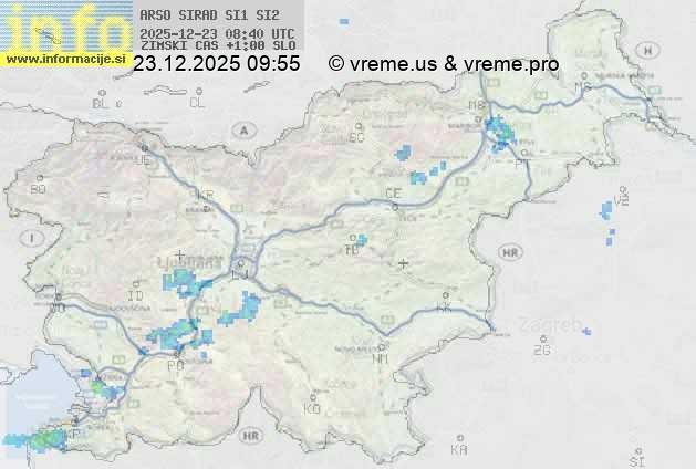 Radarska karta padavin