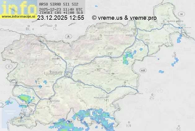 Radarska karta padavin