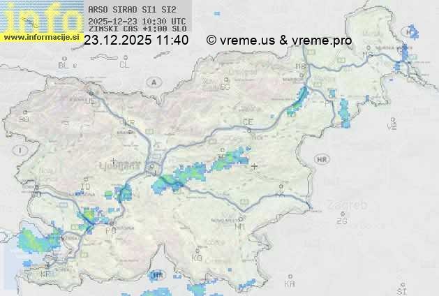 Radarska karta padavin