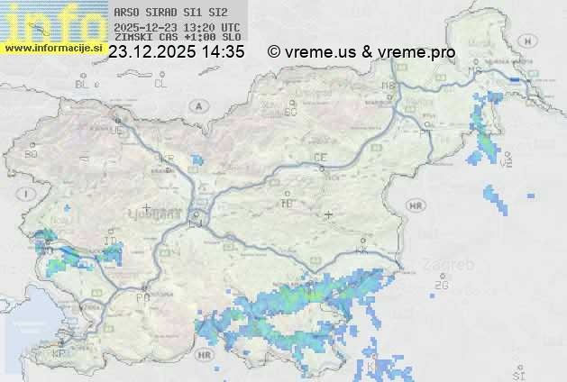 Radarska karta padavin