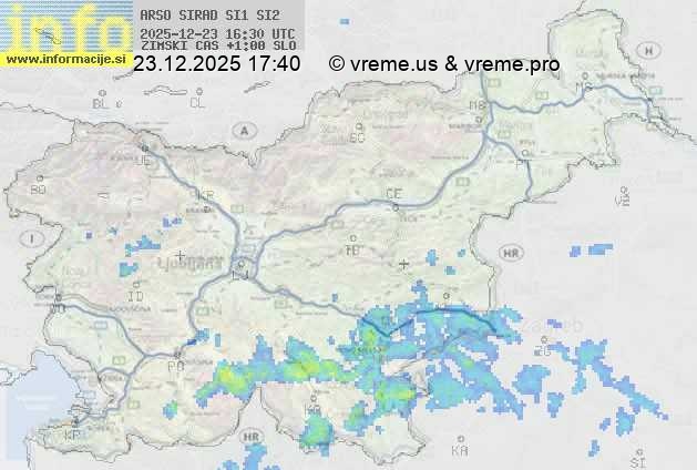 Radarska karta padavin