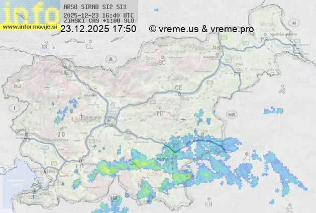 Radarska karta padavin