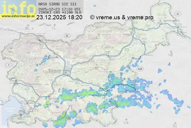 Radarska karta padavin