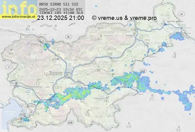 Radarska karta padavin