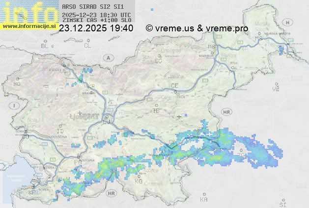 Radarska karta padavin