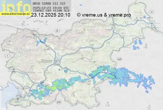 Radarska karta padavin